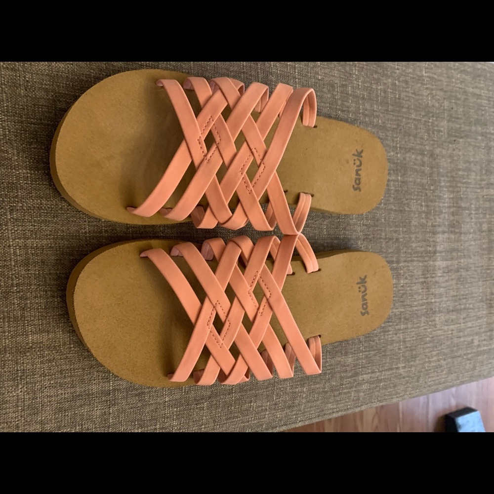 Sanuk Rio Slide - peach color